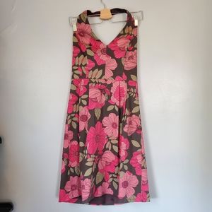 David meister floral flare dress